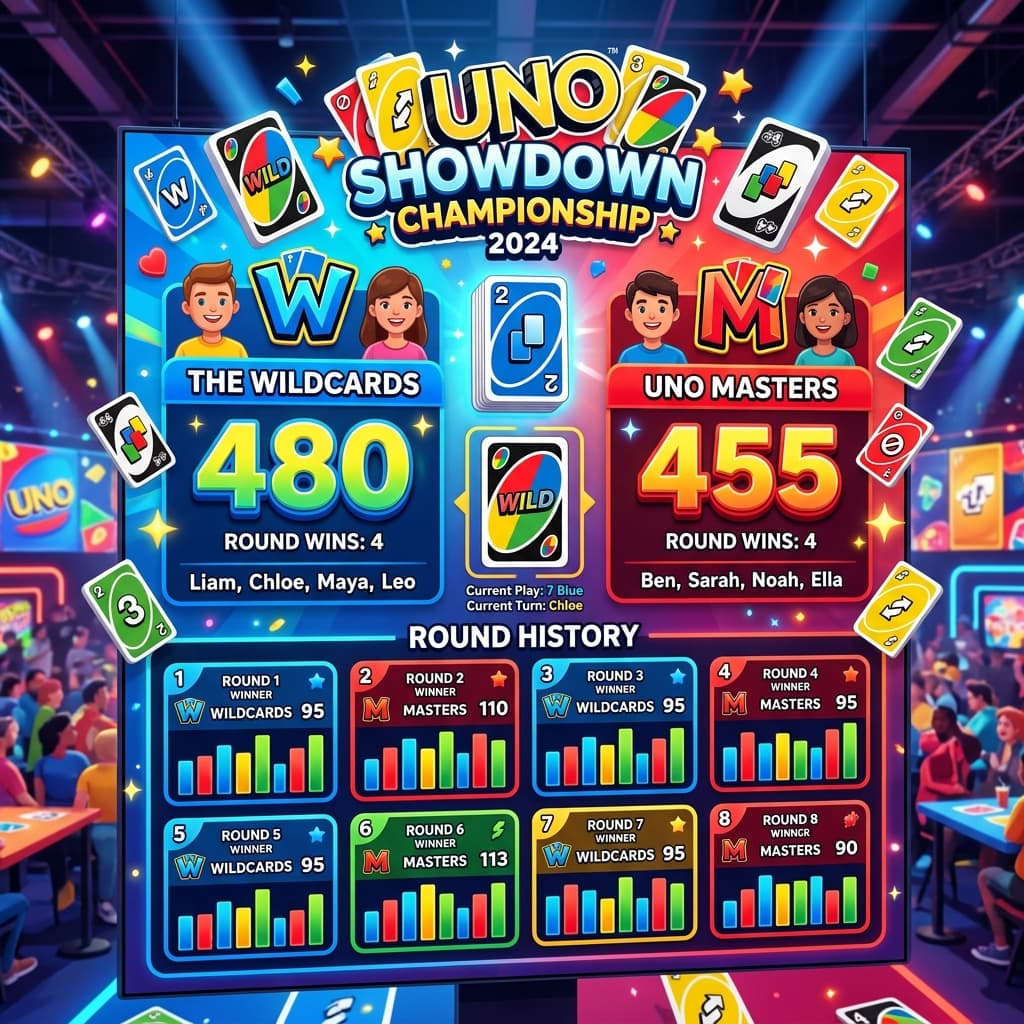Uno Live Scoreboard